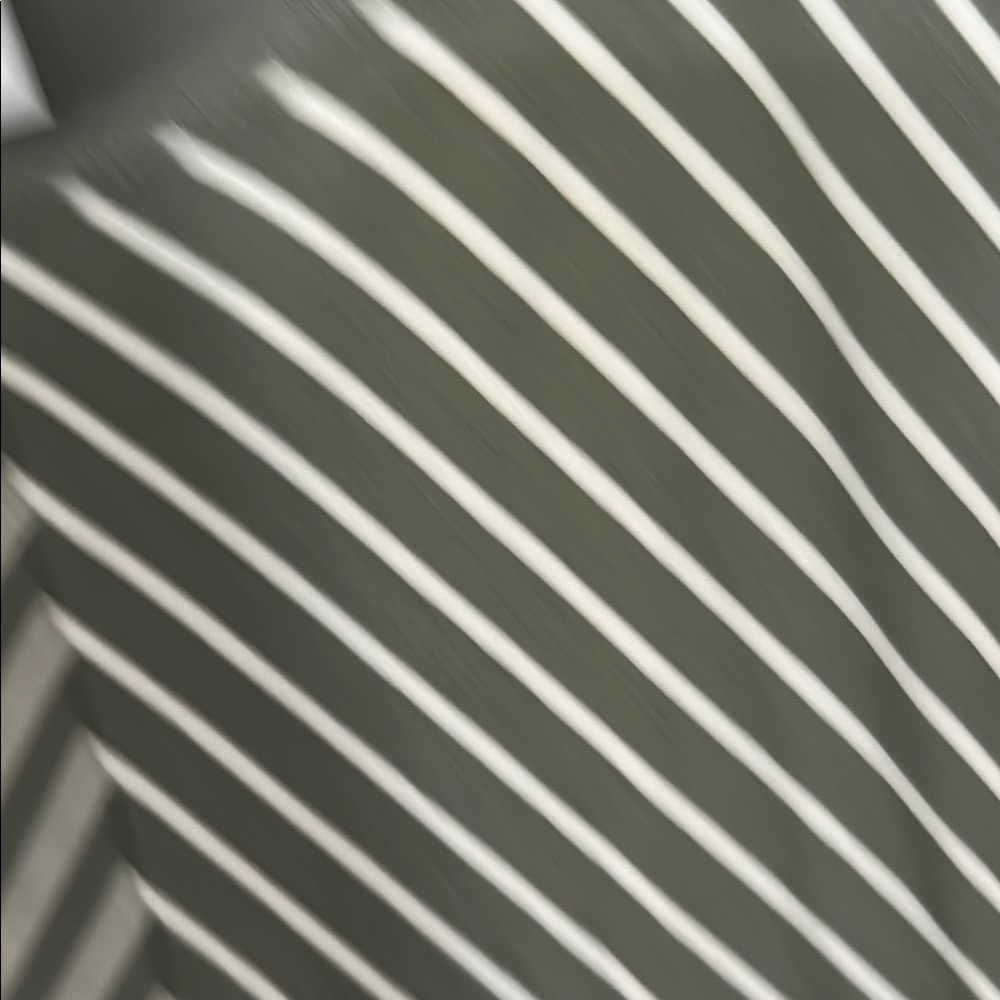 Chico's Striped Olive and Cream Tunic - Picture 4 of 9